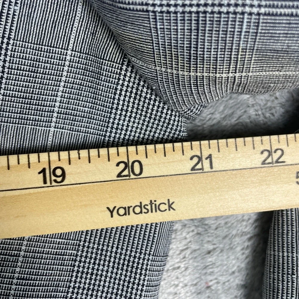 J.Crew Ludlow Blazer Men 40R Grey Excellent Wool Linen Plaid Ticket Pocket A0487